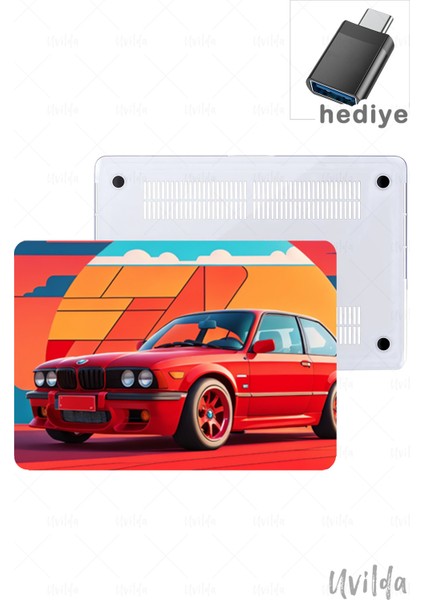 MacBook Pro 16 A2780 Uyumlu Otomo-26 Msoft Koruyucu Retro Bmw 3