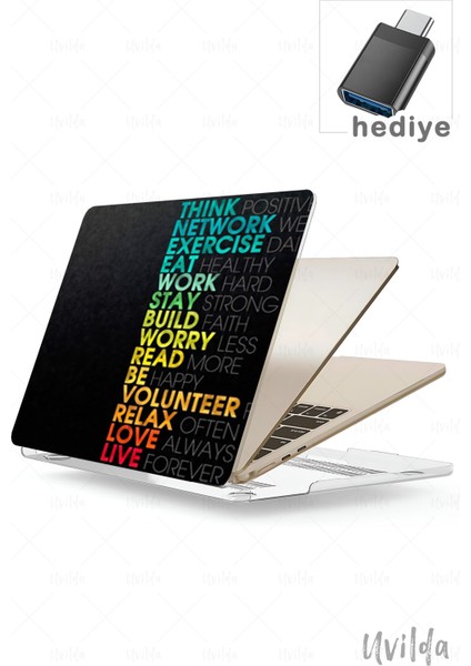 MacBook Pro 13 A2338 A2289 A2251 A2159 A1989 A1708 A1706 Uyumlu Nefes-10 Msoft Premium Uv Kendini Düşün