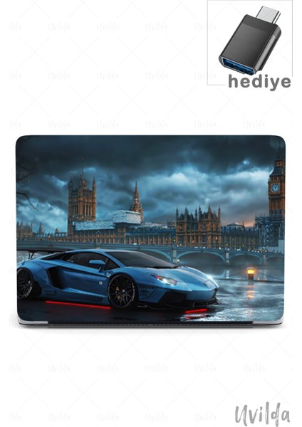 MacBook Air 13.6 A3113 A2681 Uyumlu Otomo-25 Uv Msoft Baskı Lambo ve Londra