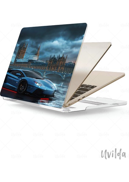 MacBook Air 13.6 A3113 A2681 Uyumlu Otomo-25 Uv Msoft Baskı Lambo ve Londra