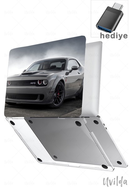 MacBook Air 15 A3114 A2941 Uyumlu Otomo-8 Tpu Kapak Msoft Gri Challenger
