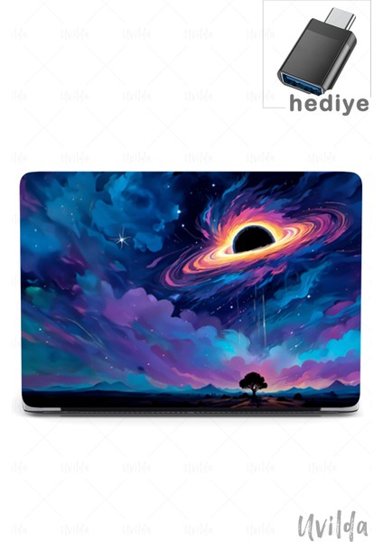 MacBook Air 13.6 A3113 A2681 Uyumlu Kaos-6 4K Msoft Baskı Kozmik Gökyüzü