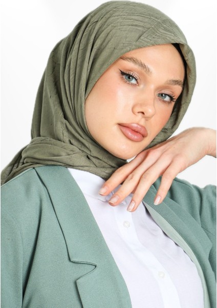 Bambu Kraş Eşarp - Haki fırsatları