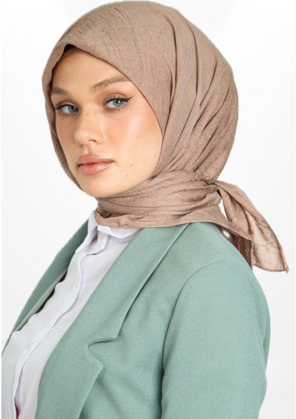 Bambu Kraş Eşarp - Vizon