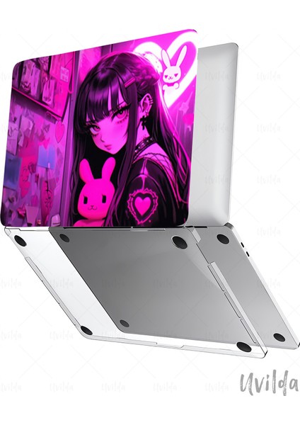 MacBook Pro 14 A3401 A3185 A3112 A2992 A2918 A2779 A2442 Uyumlu Japon-18 Msoft Koruyucu Pembe Düşler