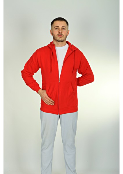 Betep 2 Iplik Fermuarlı Ceket Kırmızı fırsatları