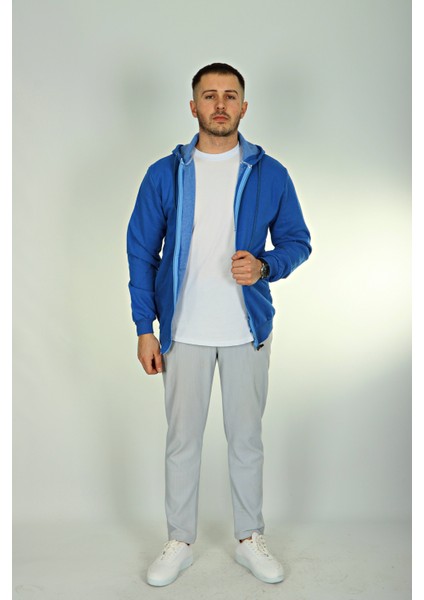 Betep 2 Iplik Fermuarlı Ceket Saks Mavi fırsatları