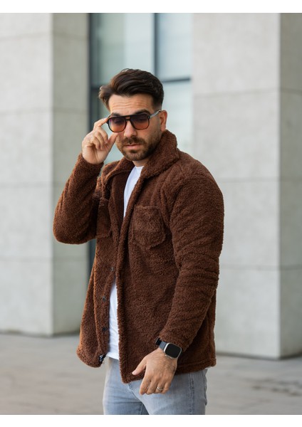 Peluş Ceket Kahve fırsatları