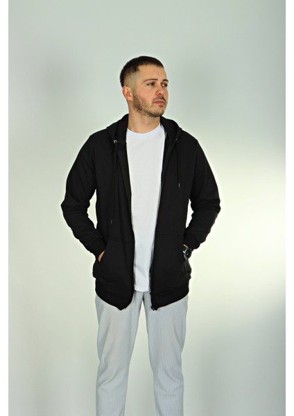 Betep 2 Iplik Fermuarlı Ceket Siyah modelleri