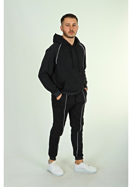 2 Iplik Biyeli Kapşonlu Takım Füme fiyatları