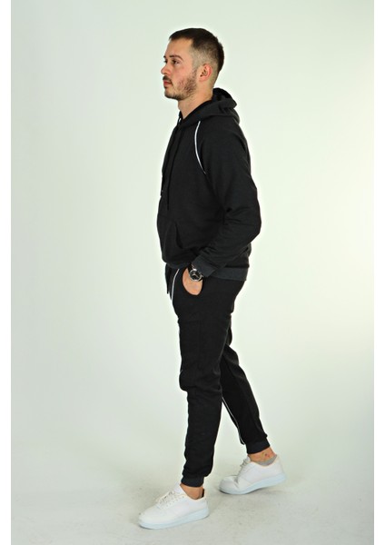 2 Iplik Biyeli Kapşonlu Takım Füme modelleri