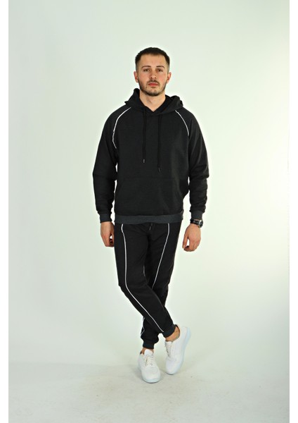 2 Iplik Biyeli Kapşonlu Takım Füme indirimleri