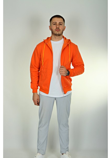 Betep 2 Iplik Fermuarlı Ceket Turuncu indirimleri