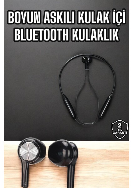 Kablolu Boyun Askılı Dijital Göstergeli Bluetooth Kulaklığı 60 Saat