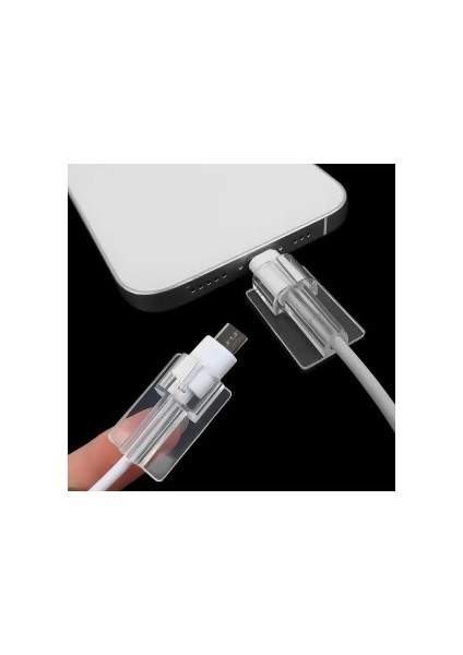 Şeffaf Silikon Kablo Koruyucu Type-C Lightning Apple iPhone Samsung Xiaomi Uyumlu 2 Adet fiyatları