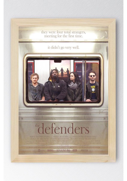 The Defenders Çerçeveli Tablo - Marvel Dizi Poster Tablo