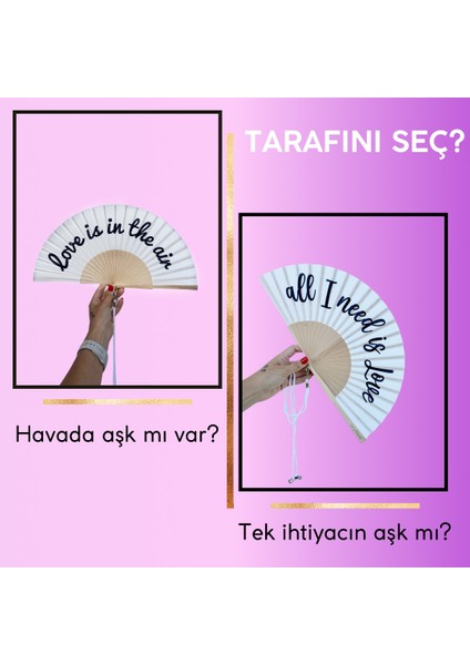 "all I Need Is Love" Beyaz El Yelpazesi