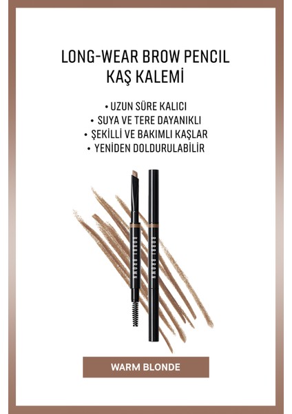 Long-Wear Brow Pencil Kaş Kalemi-Warm Blonde