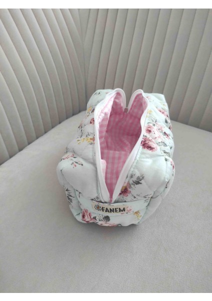 Makyaj Çantası, Seyahat Çantası, Ruj Çantası, Organizer 10X10X20 cm Büyük Boy