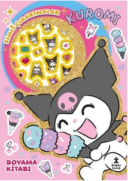 Kuromi Star Simli Çıkartmalı Boyama Kitabı