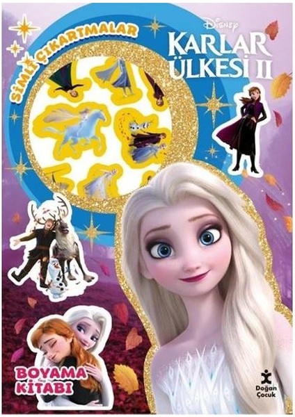 Disney Karlar Ülkesi 2 Star Simli Çıkartmalı Boyama Kitabı