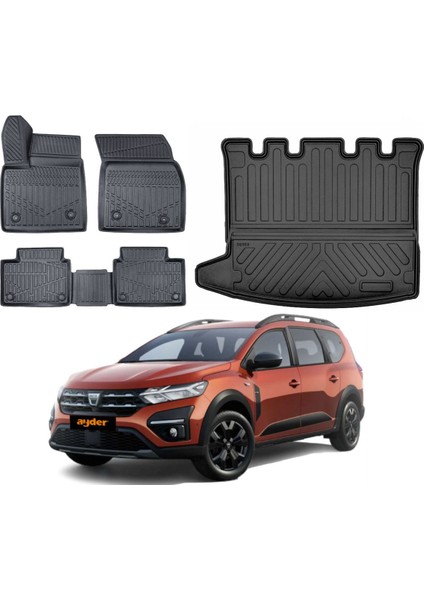 Dacia Jogger 2022 Model Bagaj Havuzu Paspas Takımı Maxi Eva Serisi
