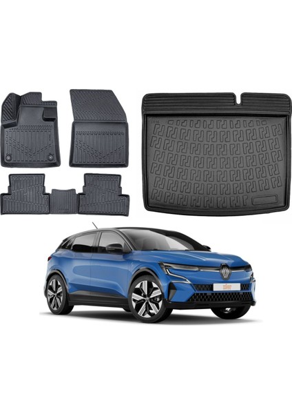 Renault Megane E-Tech 2025 Model Bagaj Havuzu Paspas Takımı Maxi Eva Serisi