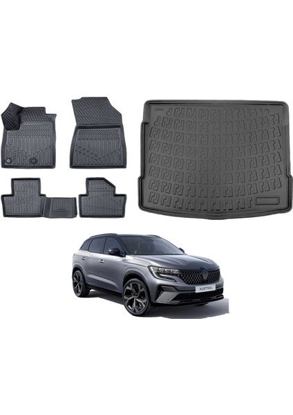 Renault Austral E-Tech Full Hybrıd 2025 Model Bagaj Havuzu Paspas Takımı Maxi Eva Serisi