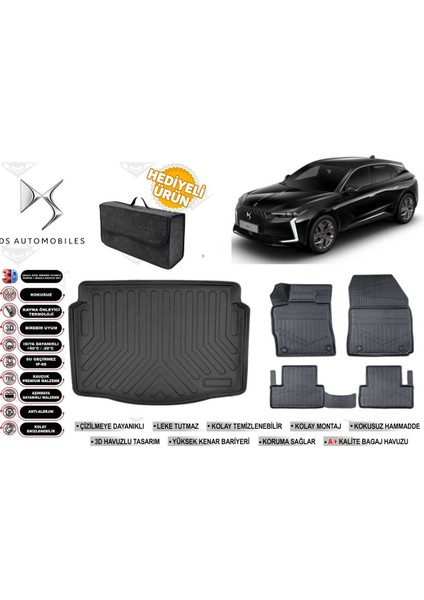 Ds4 2023 Model Bagaj Havuzu+Paspas Seti Profesyonel Serisi Hediyeli