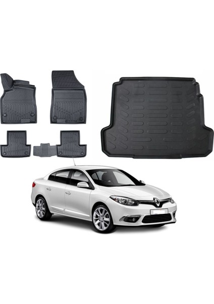 Renault Fluence 2014 Model Bagaj Havuzu Paspas Takımı Maxi Eva Serisi
