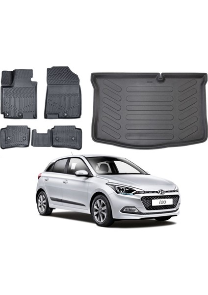 Hyundai I20 2017 Model Bagaj Havuzu Paspas Takımı Maxi Eva Serisi