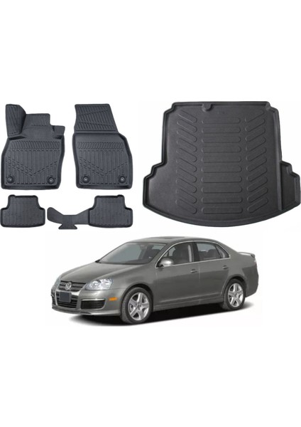 Volkswagen Jetta 2006 Model Bagaj Havuzu Paspas Takımı Maxi Eva Serisi