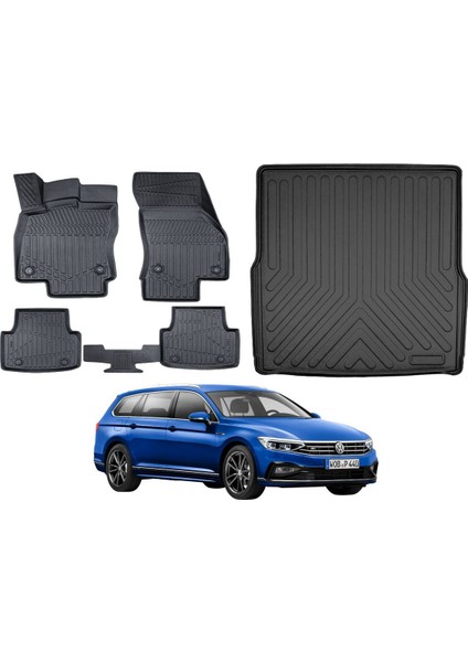 Volkswagen Passat B8 Stw 2016 Model Bagaj Havuzu Paspas Takımı Maxi Eva Serisi