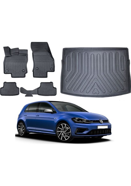 Volkswagen Golf 7 2016 Model Bagaj Havuzu Paspas Takımı Maxi Eva Serisi