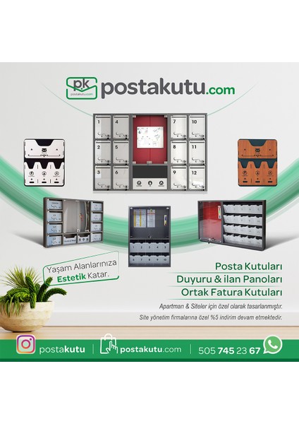 Apartman Ahşap Fatura Kutusu