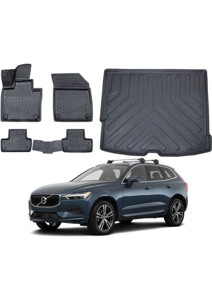 Volvo XC60 2019 Model Bagaj Havuzu Paspas Takımı Maxi Eva Serisi