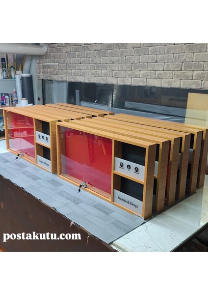 - Apartman Ilan Panosu Faturalık - Dergilik 50X100 cm (Yatay) Antrasit Gri modelleri