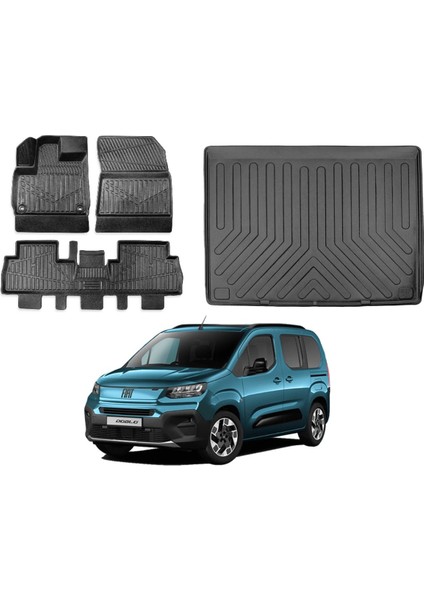 Fiat Doblo 2025 Model Bagaj Havuzu Paspas Takımı Maxi Eva Serisi
