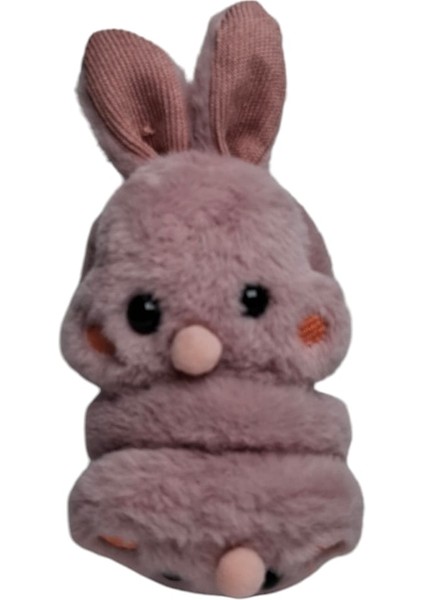 Spteks Kitti Kız Çocuk Pembe Renk Tavşan Kulak Figürlü Kışlık Peluş Kulaklık