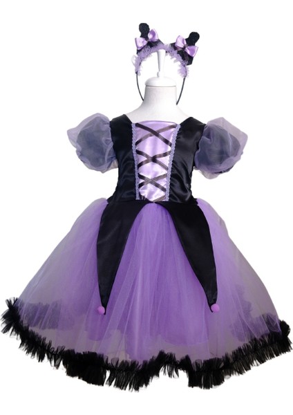 Kuromi Kostüm ,cadı Kostümü , Kız Çocuk Halloween, Balo Elbisesi