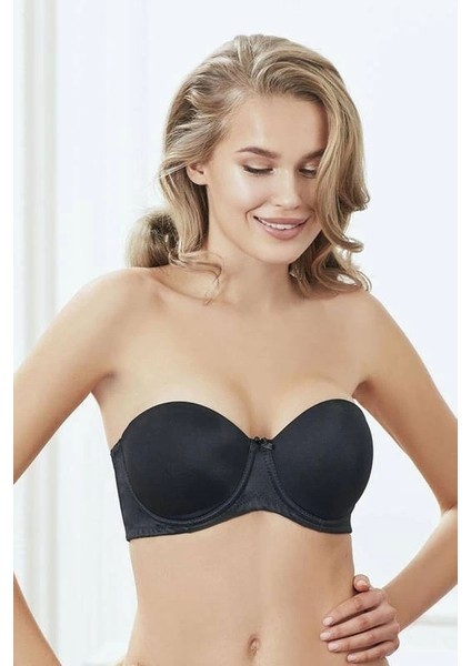 Kaplı Balenli Desteksiz Straplez Sütyen 3346 fırsatları