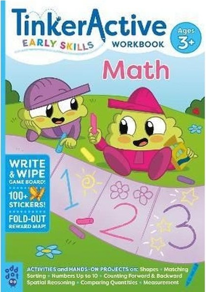 Tinkeractive Early Skills Math Workbook Ages 3+