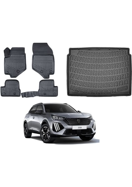 Peugeot 2008 2019 Model Üst Bagaj Havuzu Paspas Takımı Maxi Eva Serisi