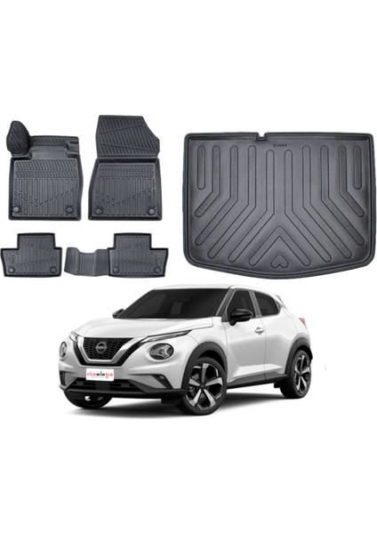Nisan Juke 2021 Model Alt Bagaj Havuzu Paspas Takımı Maxi Eva Serisi