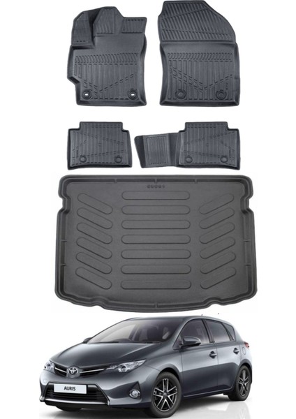 Toyota Auris 2014 Model Bagaj Havuzu Araca Özel Siyah Paspas Takımı