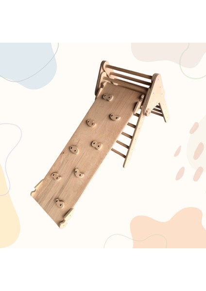 İkili Pikler Seti (Ham & Naturel) | Pikler Üçgeni ve Rampa & Kaydırak | Montessori Parkuru | Eğitici Aktivite Oyuncağı fiyatları