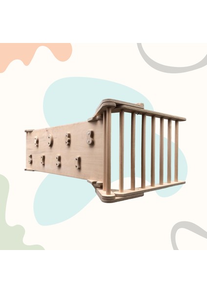 İkili Pikler Seti (Ham & Naturel) | Pikler Üçgeni ve Rampa & Kaydırak | Montessori Parkuru | Eğitici Aktivite Oyuncağı modelleri