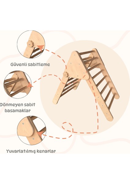 İkili Pikler Seti (Ham & Naturel) | Pikler Üçgeni ve Rampa & Kaydırak | Montessori Parkuru | Eğitici Aktivite Oyuncağı fırsatları