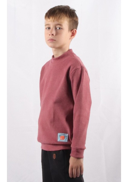 Bisiklet Yaka Çocuk Sweatshırt (C22-91700)