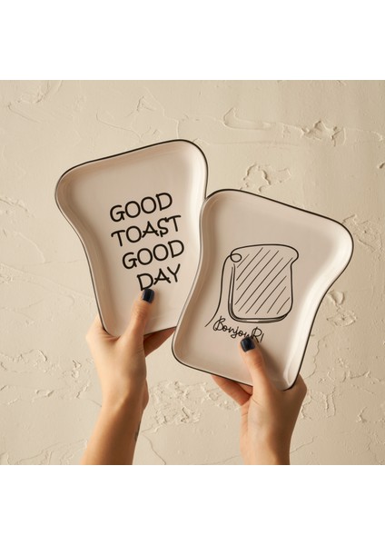 Toast 8 Parça Kahvaltı 2 Kişilik Takımı Siyah